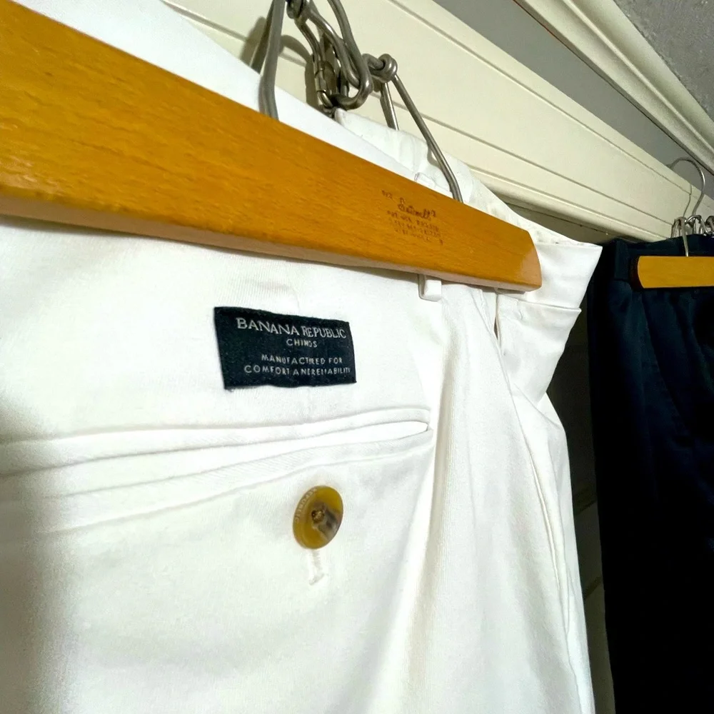 Banana Republic White Pants